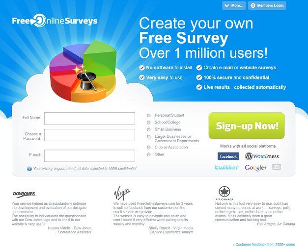 Online survey software